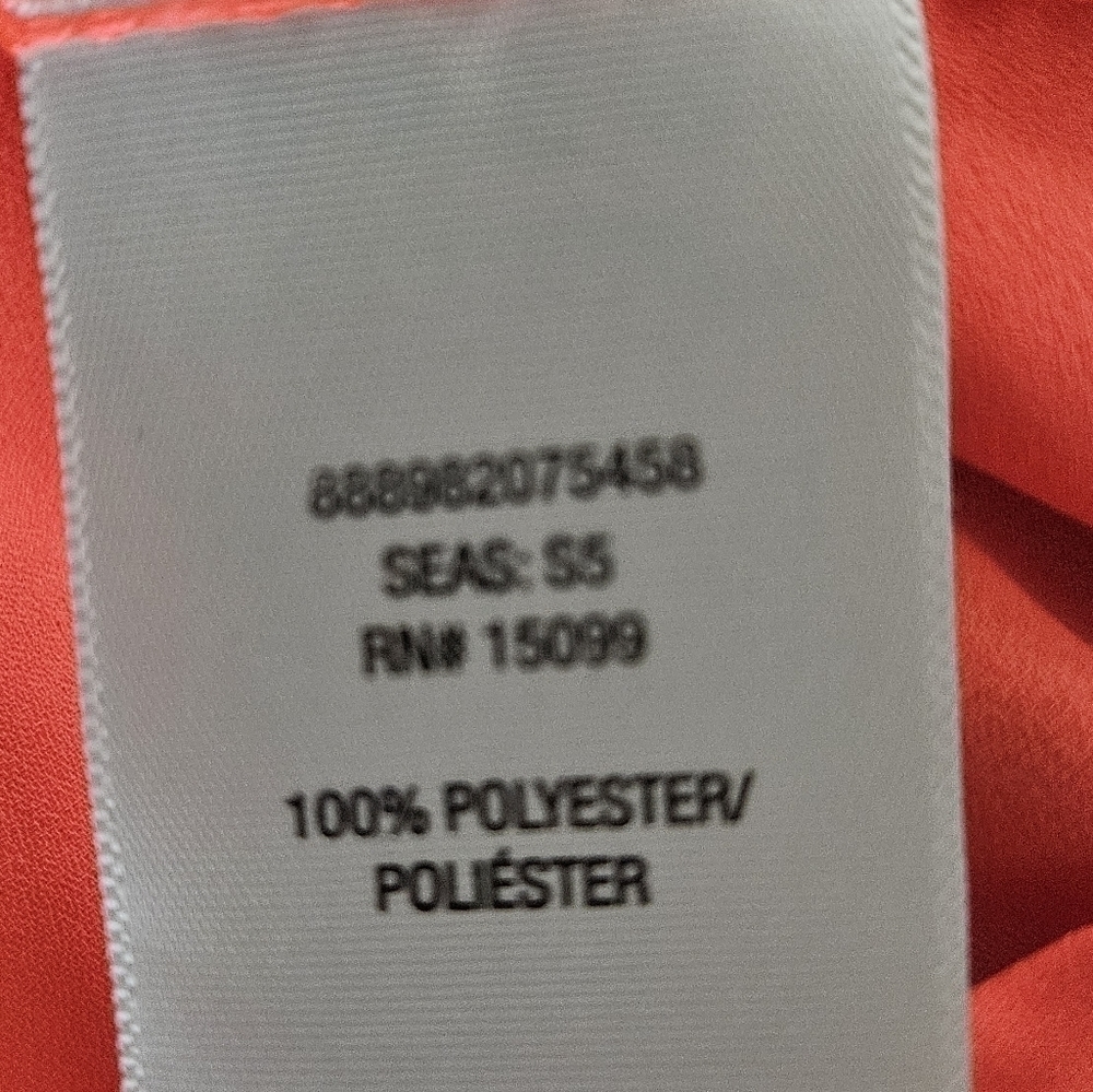 BONGO ZIP-UP TOP SZ L ELECTRIC ORANGE - Picture 6 of 7